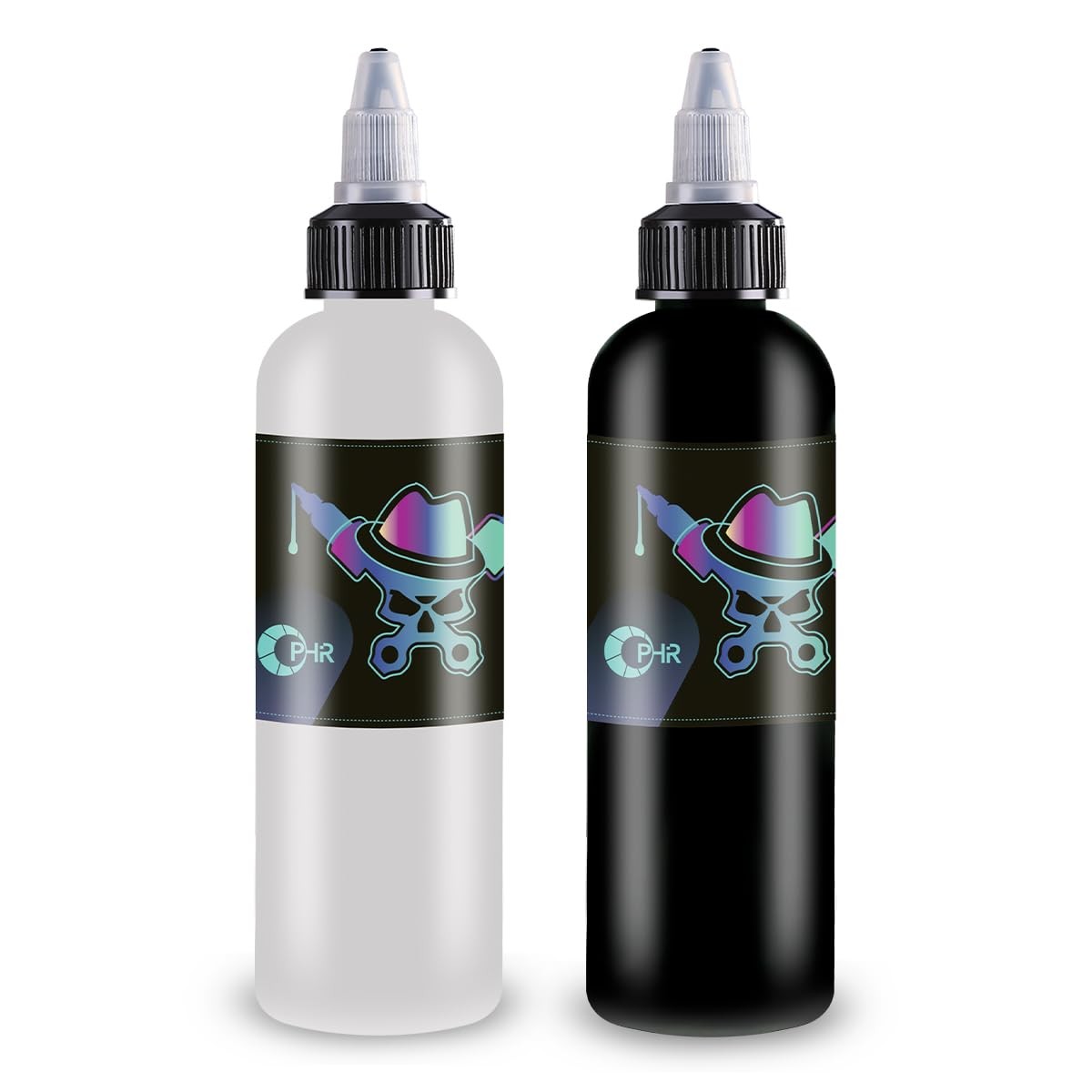 Airbrush Paint White & Black, 4.2oz/Bottle – Opaque in One Coat for Miniatures