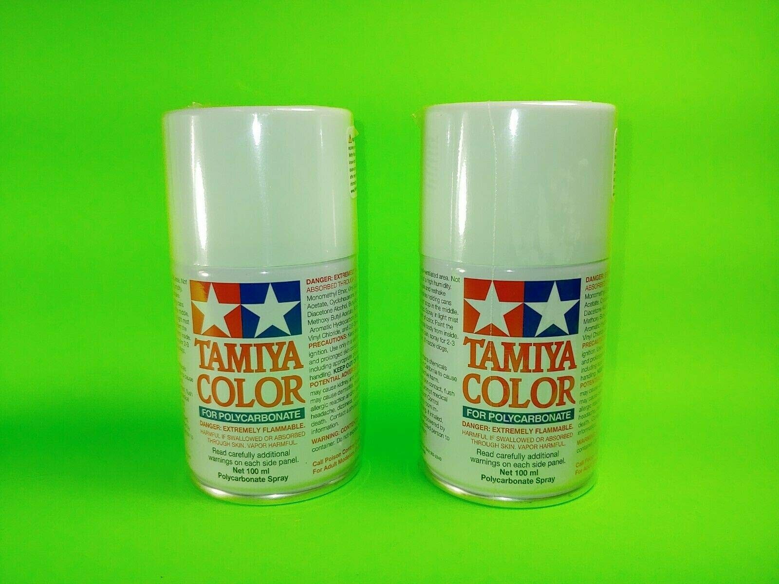 2 PACK Tamiya Polycarbonate PS-1 White 100ml Spray TAM86001 RC PAINT PROLINE