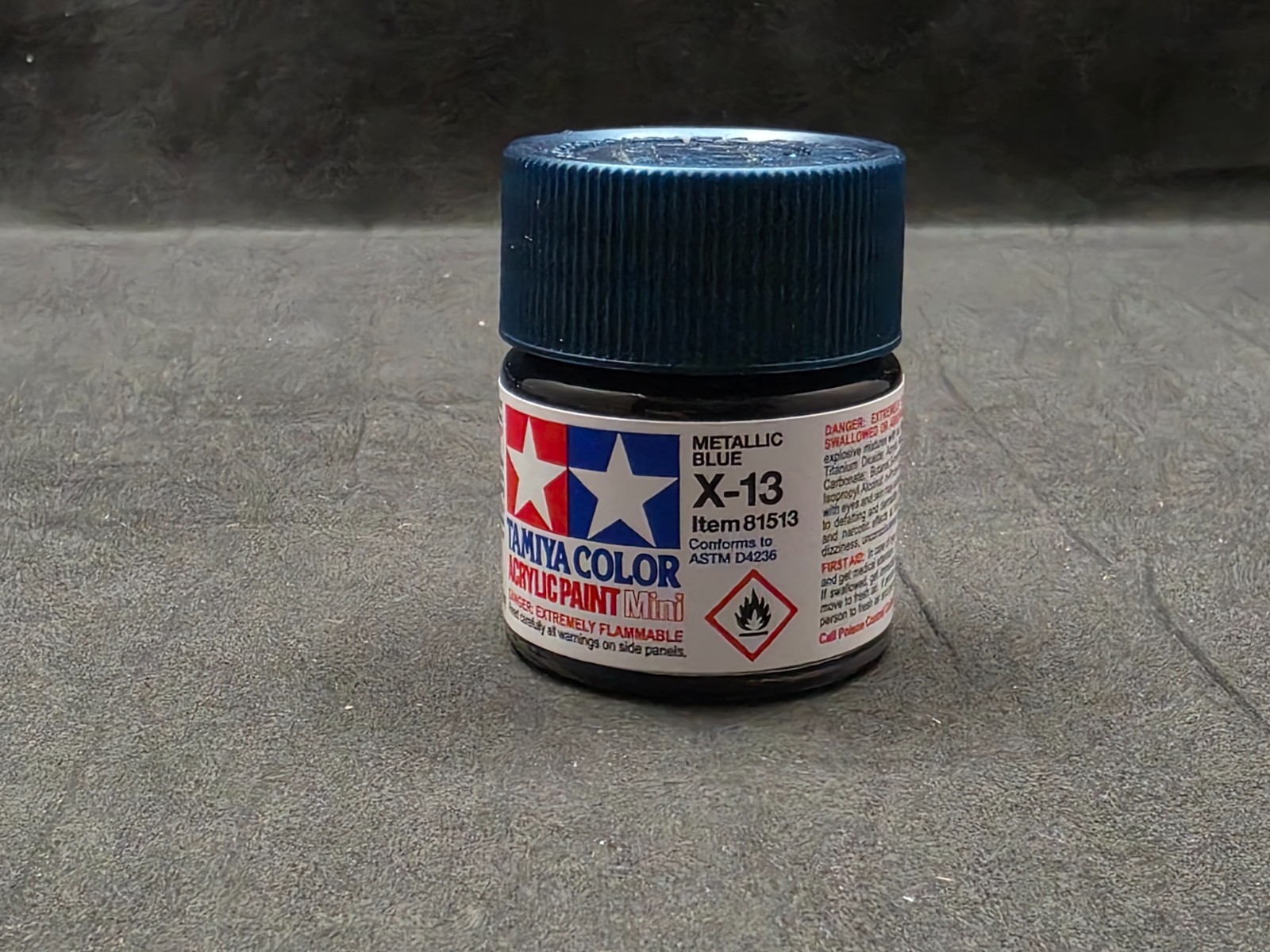 Tamiya X-13 Metallic Blue Acrylic Paint 10ml Mini Bottle 81513