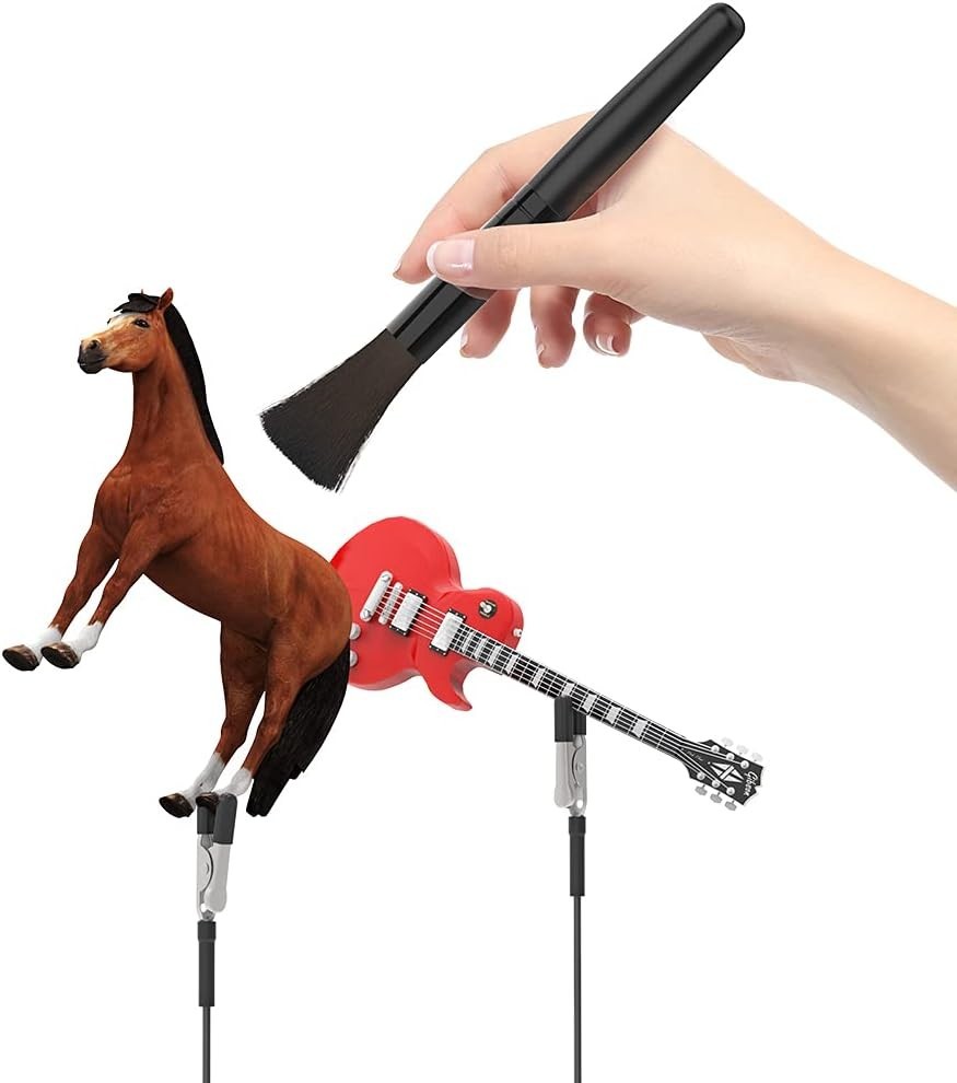 Painting Stand Base Holder with 12 Alligator Clips for Model Parts Assembly