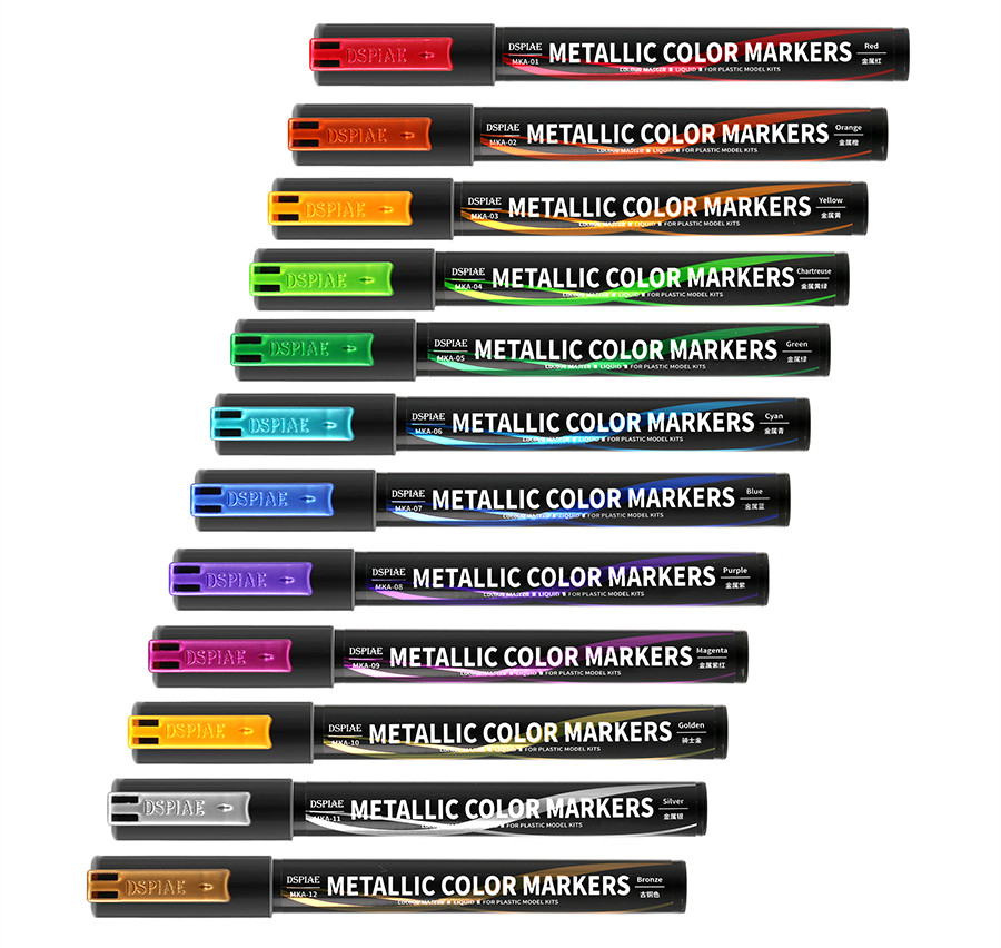 DSPIAE Super Metallic Color Marker Series MKA/MKS – US