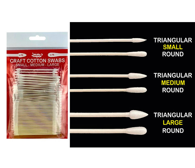 IckySticky Cotton Swabs Mixed Sizes (150pcs)