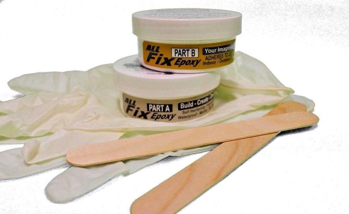 MOLD-ABLE EPOXY PUTTY – CURES ROCK HARD SHAPES COLOR BLEND FILLS SEALS 1001 USES