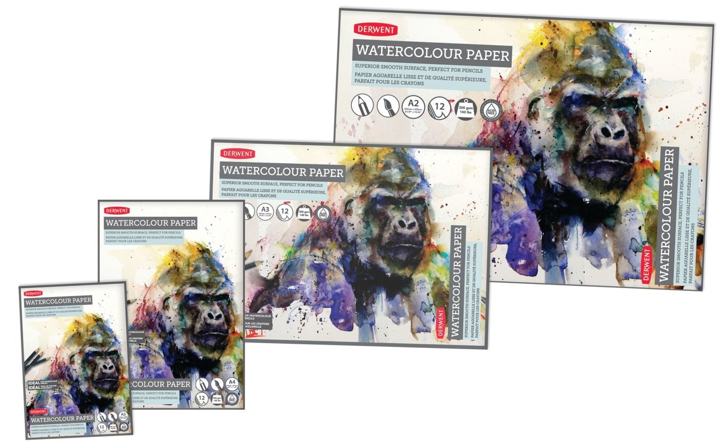 Watercolor Paper Pad A4 8.27×11.69 Inch 12 Sheets Art Painting Sketch