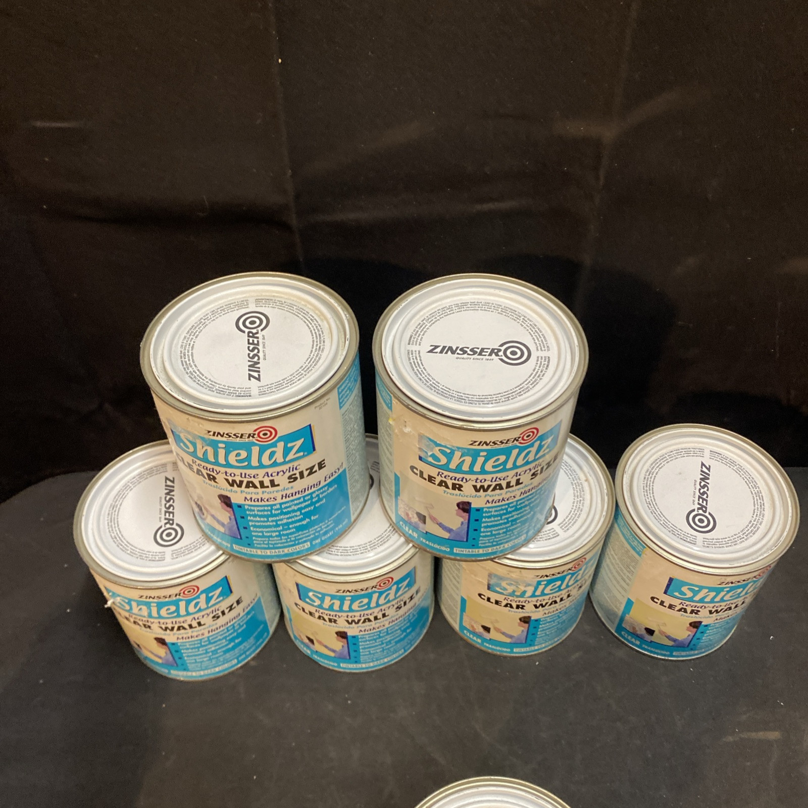Zinsser Shieldz Ready To Use Acrylic Clear Wall Size 1 Qt New Lot Of 7