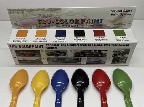 Tru-Color TCP-10612 USN Carrier Planes Section Colors Acrylic Paint (Set of 6)