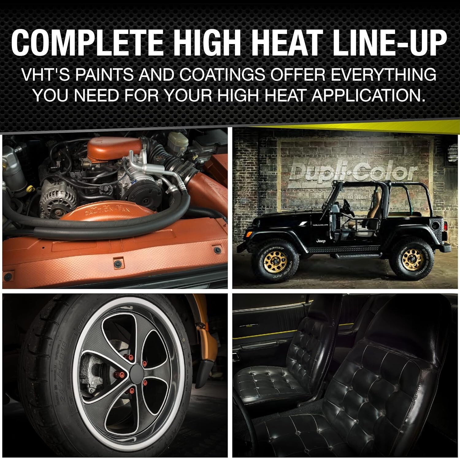 High Heat Engine Enamel GM Satin Black – 11 oz. Rust-Resistant Finish