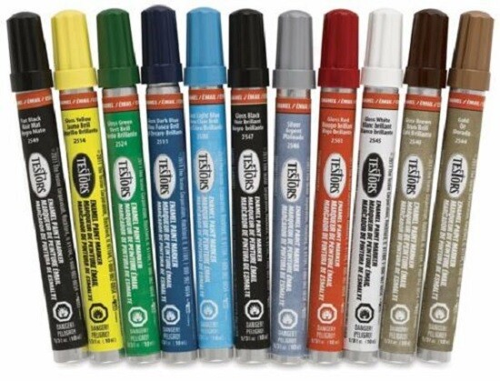 TESTORS ENAMEL PAINT MARKER Pen Multi Purpose & Surface HOBBY – PICK YOUR COLOR