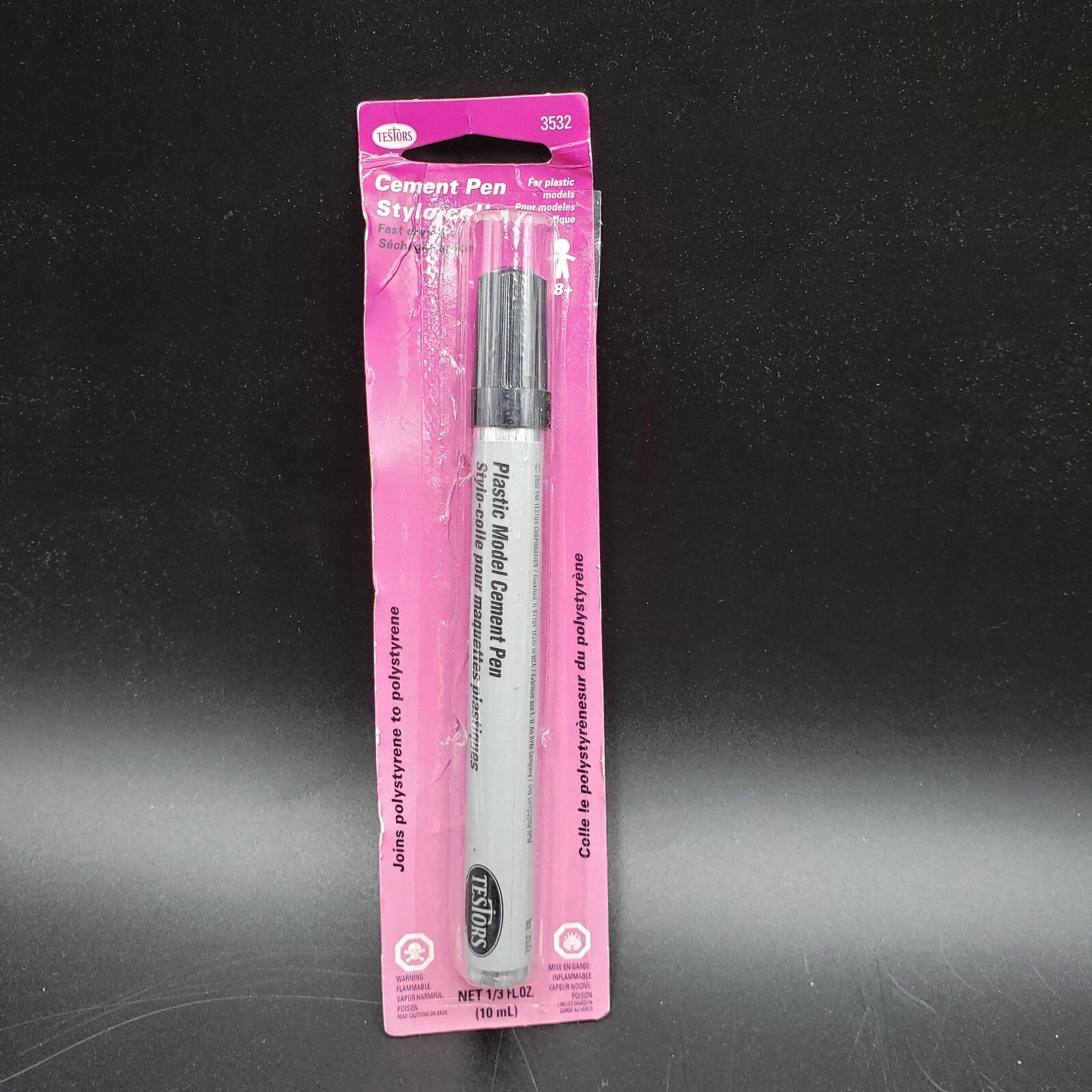 New Testors 3532 Adhesive Plastic Model Cement 1/3oz 10mL Pen Fast Drying Hobby