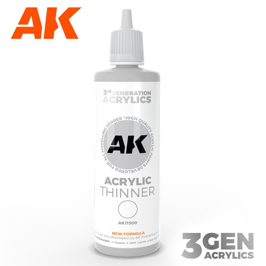 AK Interactive: 3Gen ACRYLIC THINNER – 100ml – AK11500