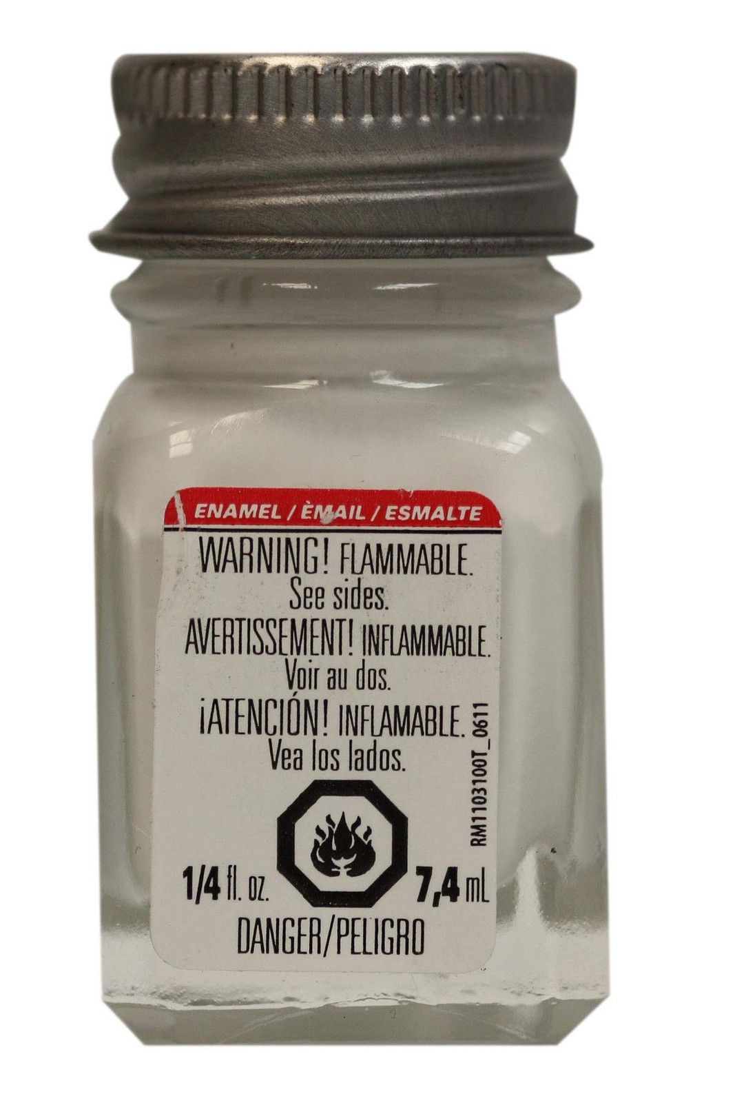 Testors White Premium Paint 0.25 Fl Oz for Crafts Models DIY Projects