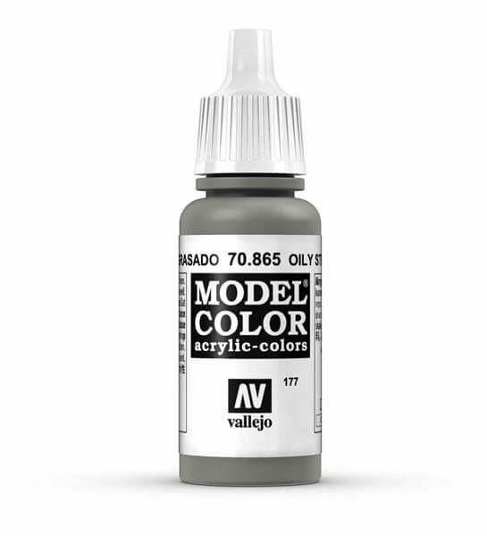 Vallejo Oily Steel Model Color 17ml Acrylic Paint 70.865