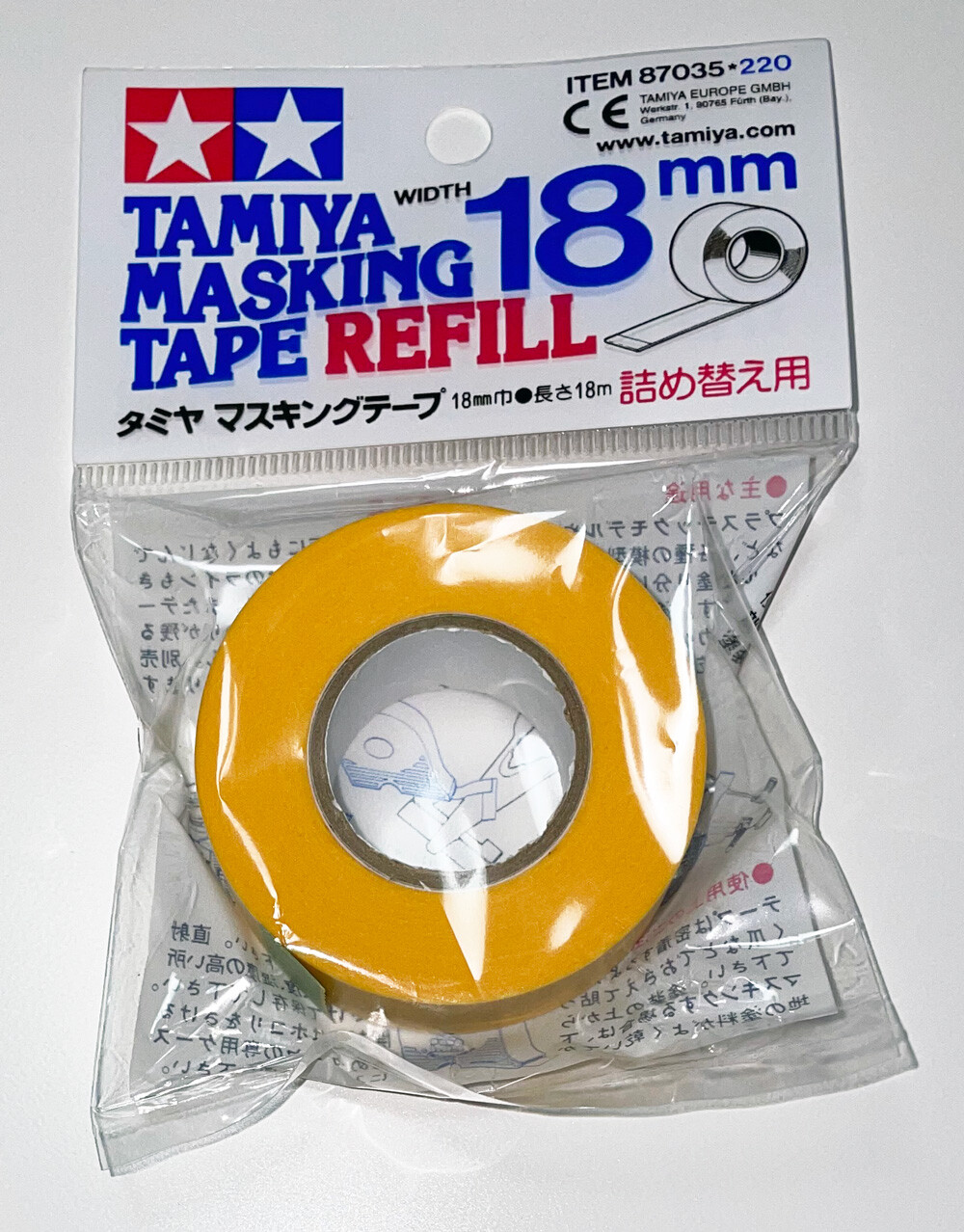 Tamiya 87035 Masking Tape Refill 18MM – US Fast Ship 100% Genuine