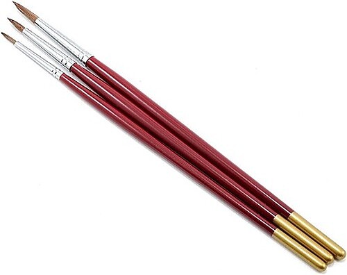 Atlas-Brush Red Sable 3 piece Brush Set (sizes1-3-5) – Hobby and Model Paint