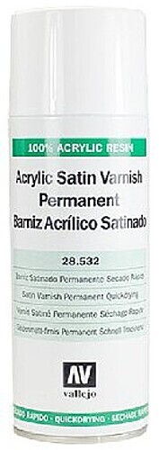 Vallejo Satin Varnish Acrylic 400ml Spray – Hobby and Model Enamel Paint