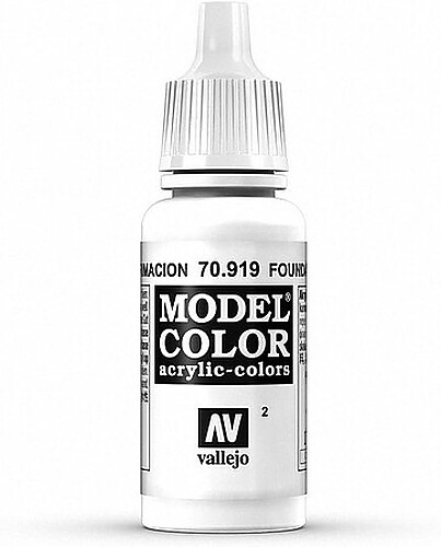 Vallejo Model Color FOUNDATION WHITE 17ml – Hobby and Model Acrylic Paint