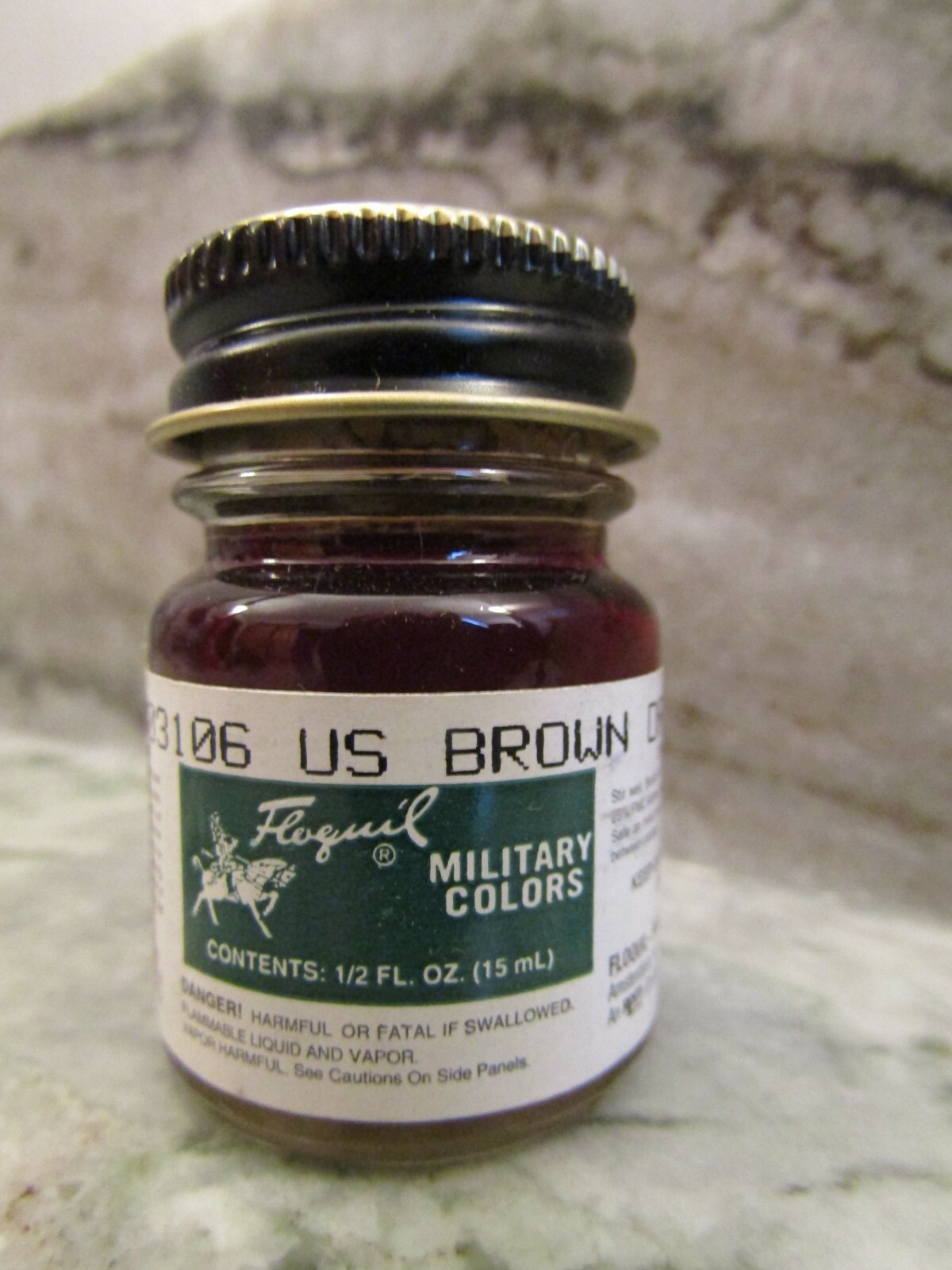 FLOQUIL ENAMEL MODEL HOBBY PAINT – MILITARY COLORS .5 oz OUNCE – US BROWN DRAB