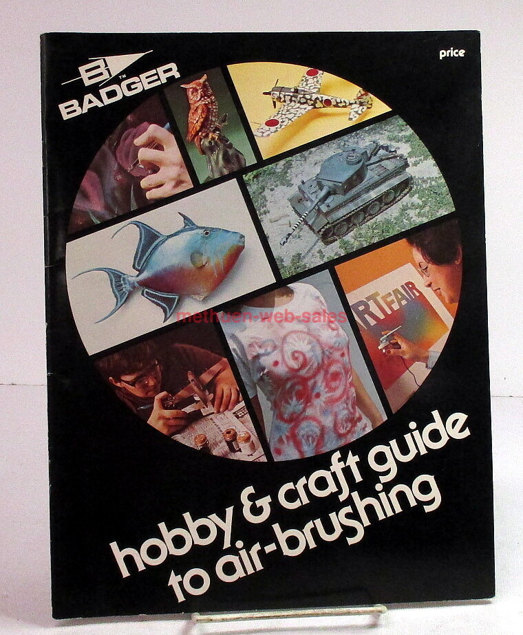 Badger~Book~Hobby & Craft Guide to Air-brushing~1978~Carl Caiati~Models,T-Shirts