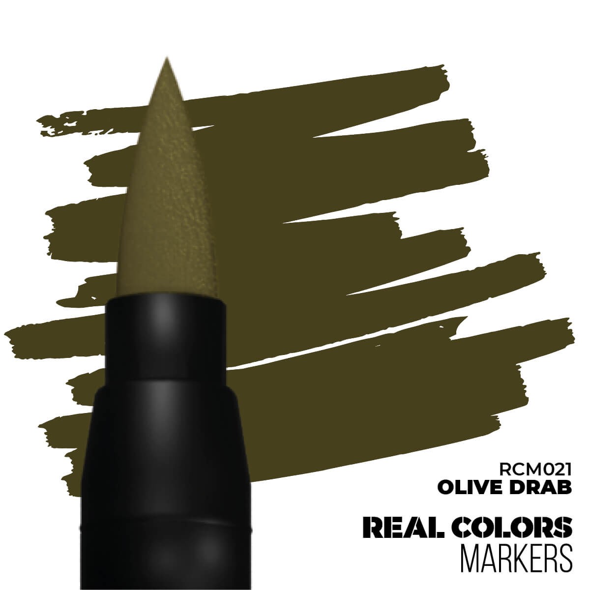 AK Interactive Acrylic Paint Marker Olive Drab RCM021
