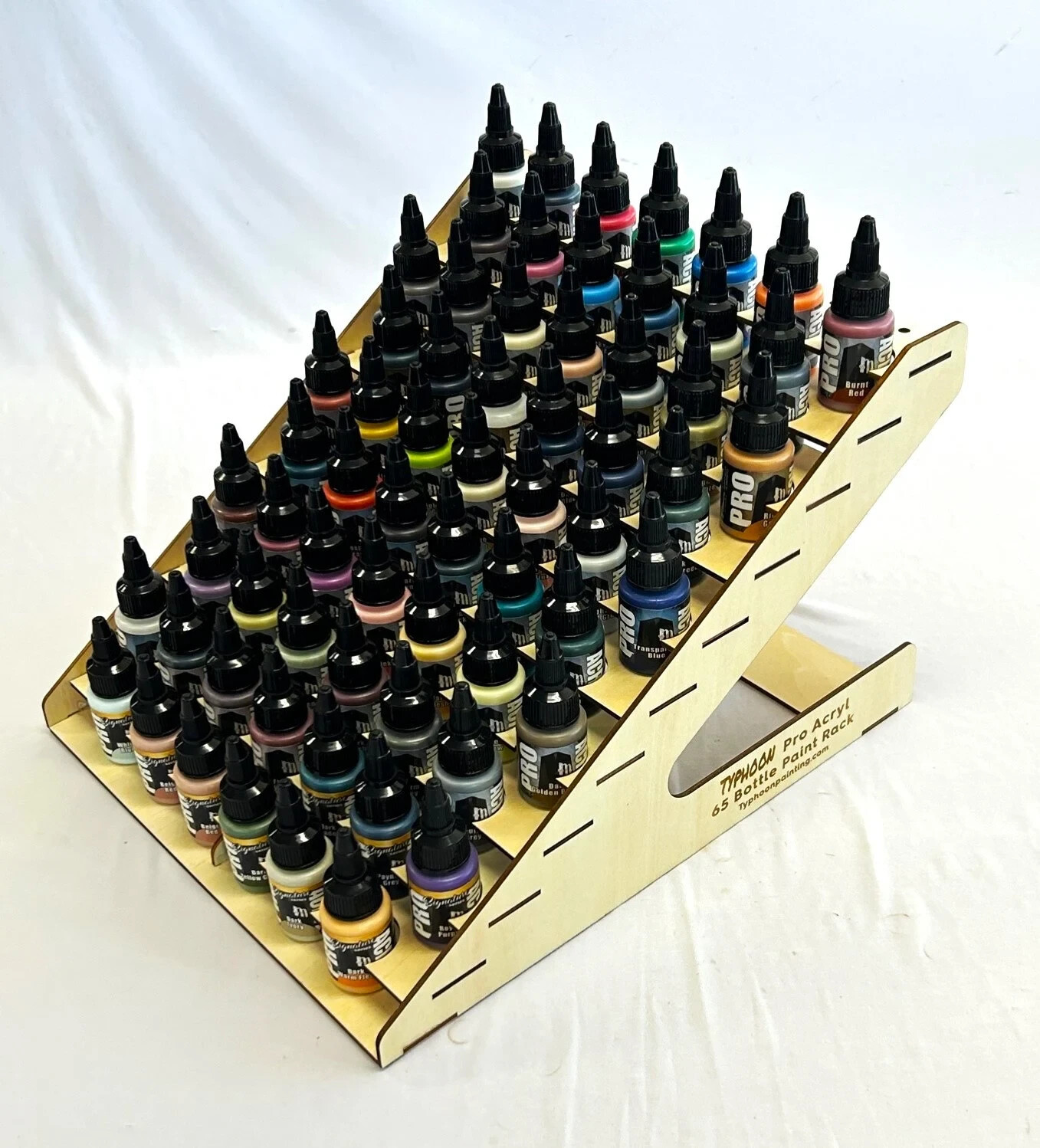 Typhoon 65 bottle Pro Acrylic paint rack, monument hobbies, hobby storage