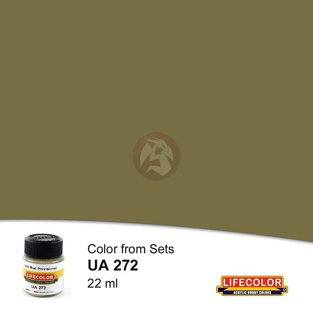 LifeColor Acrylic Paint Color from Sets British Light Mud Provisional 22ml UA272