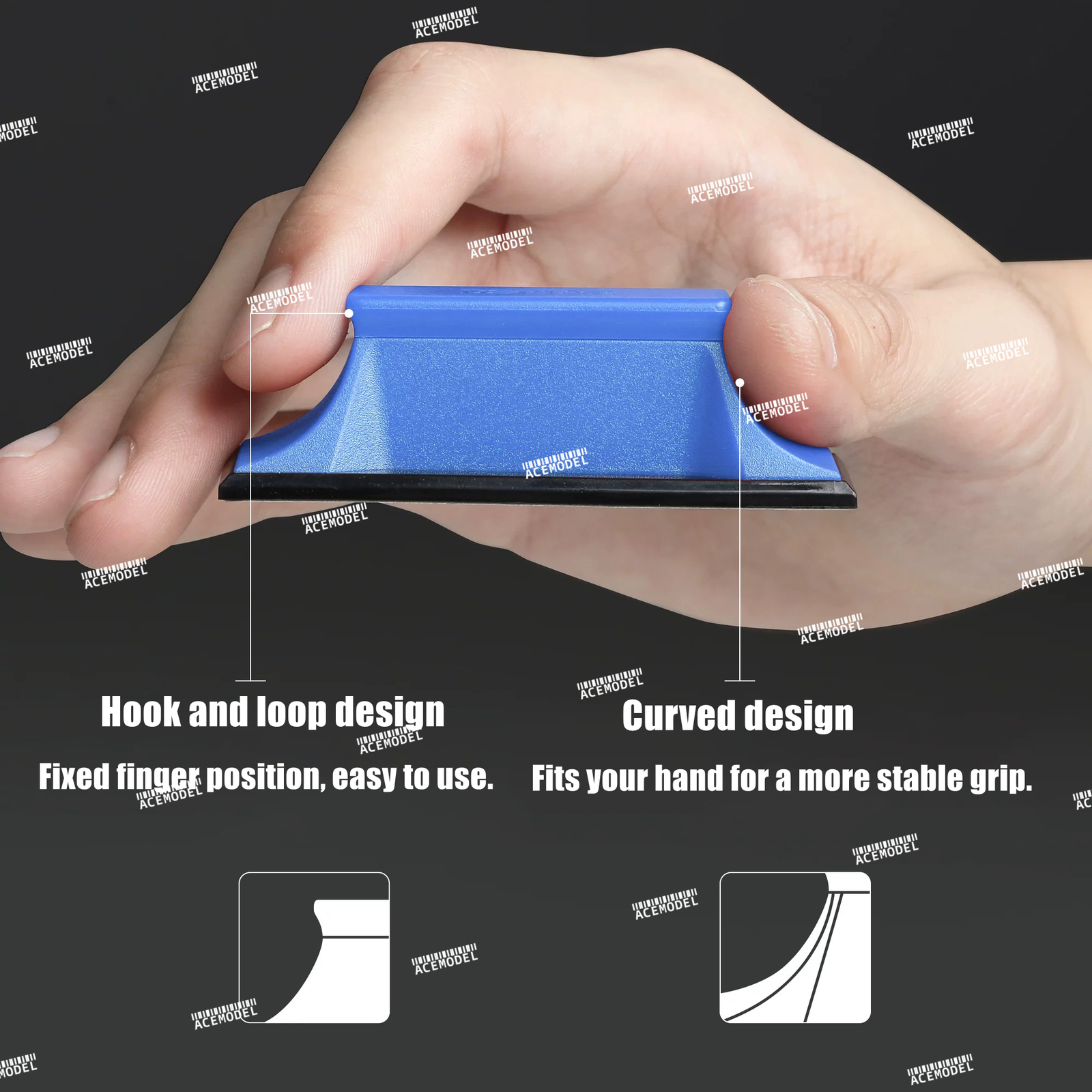 Dspiae Self-Adhesive Backing Sandpaper Set for Gundam GK/Military Models