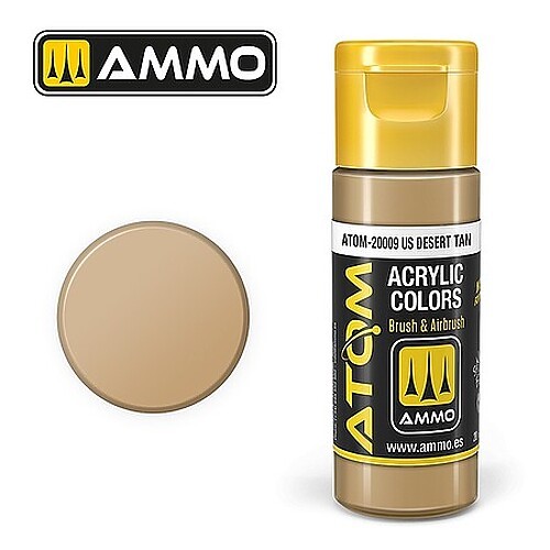 Ammo Atom Color – US Desert Tan 20ml Bottle – Hobby and Model Acrylic Paint