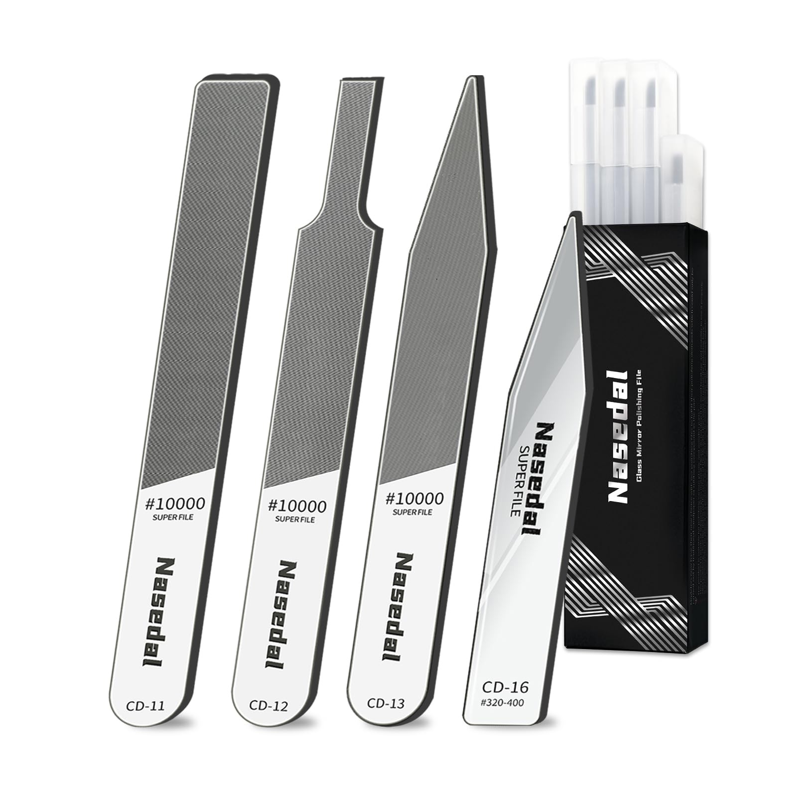 4pcs Hobby Model Glass File Kit for Gunpla, Scale Model 3D Print Polishing To…