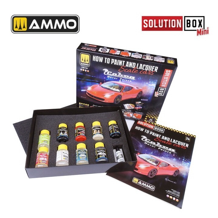 Mig Ammo #7904 SOLUTION BOX – How to Paint and Lacquer scale cars