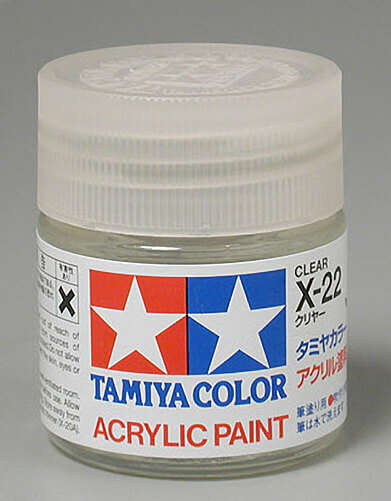 Tamiya Acrylic X-22 Clear 3/4 oz Paint Jar 81022
