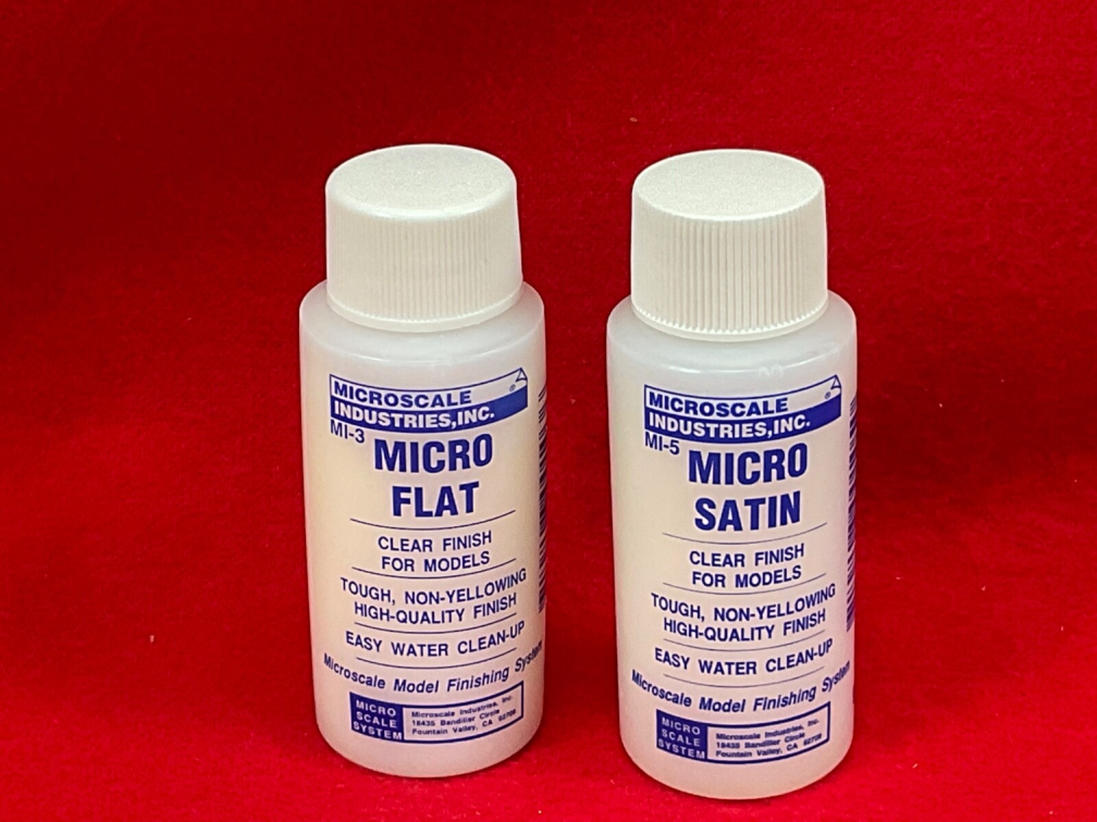Microscale Industries MI3 + MI5 MICRO COAT FLAT + SATIN 1oz bottle CLEAR FINISH