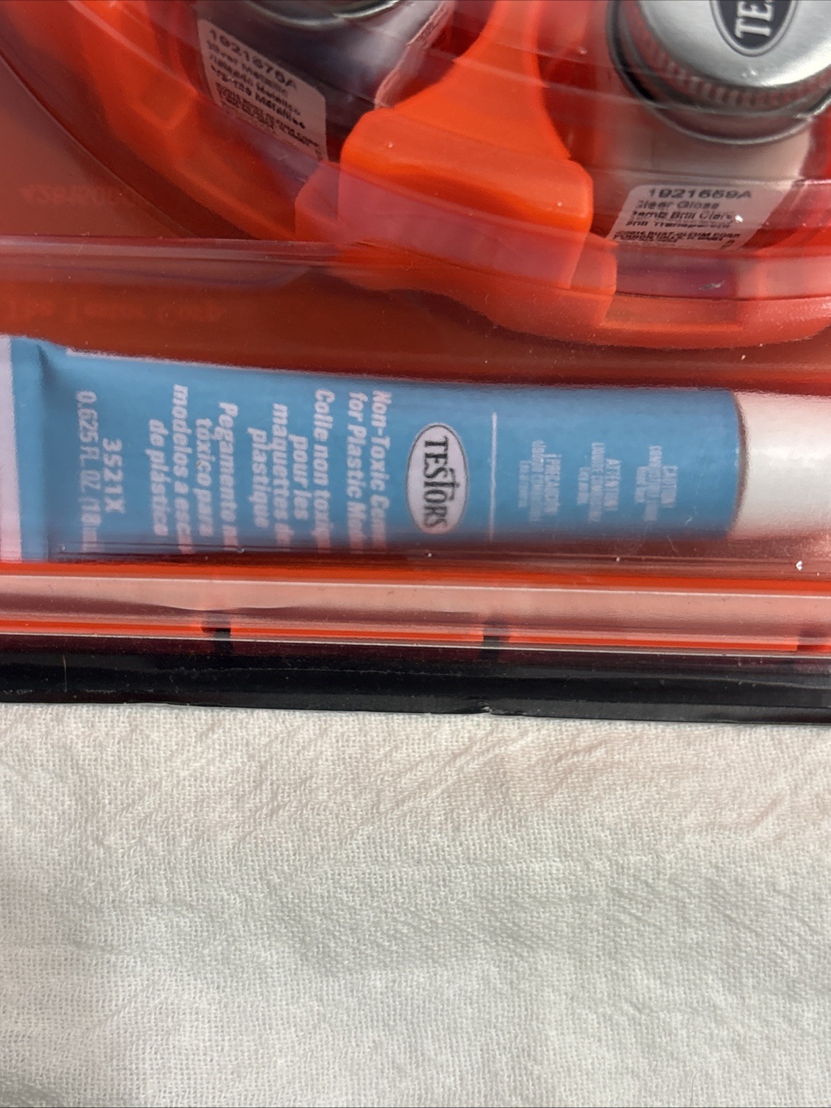 TESTORS- Acrylic Paint Set With Orange Rotating Carousel Paint Tray+Extras NEW!