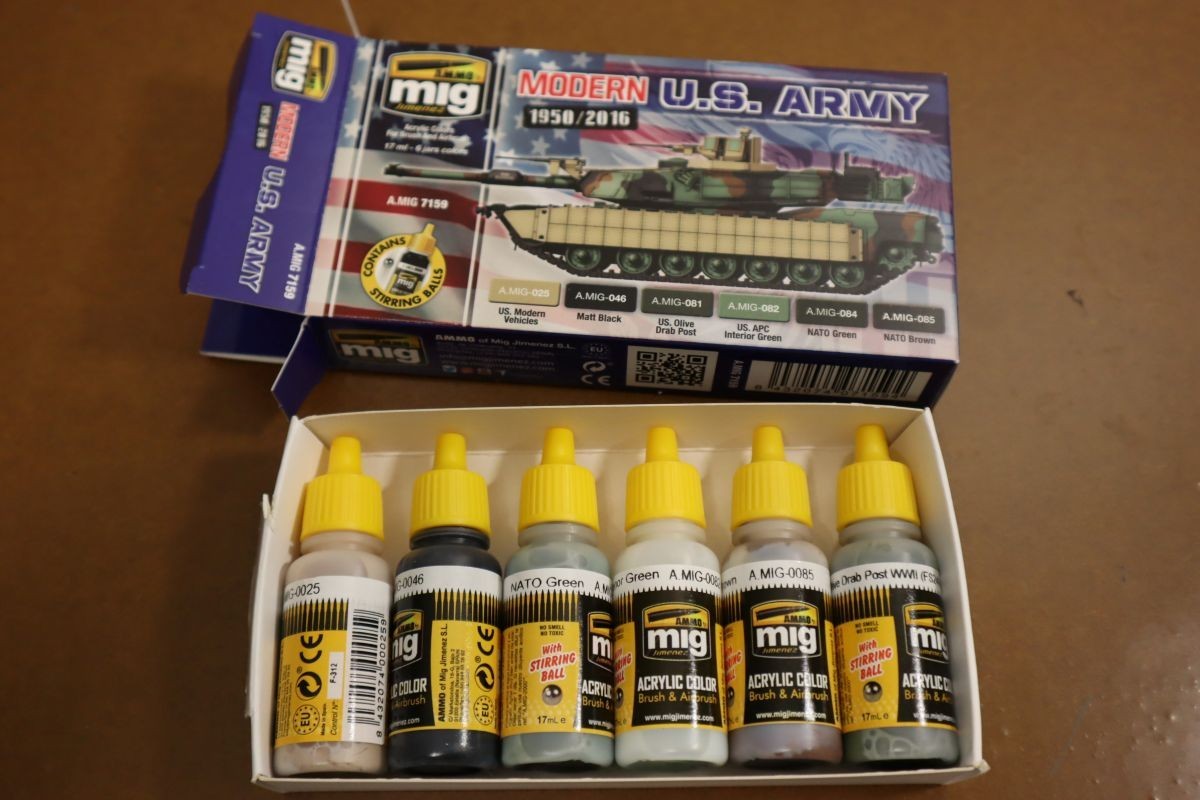 Mig ammo modern us army 1950/2016 paint set