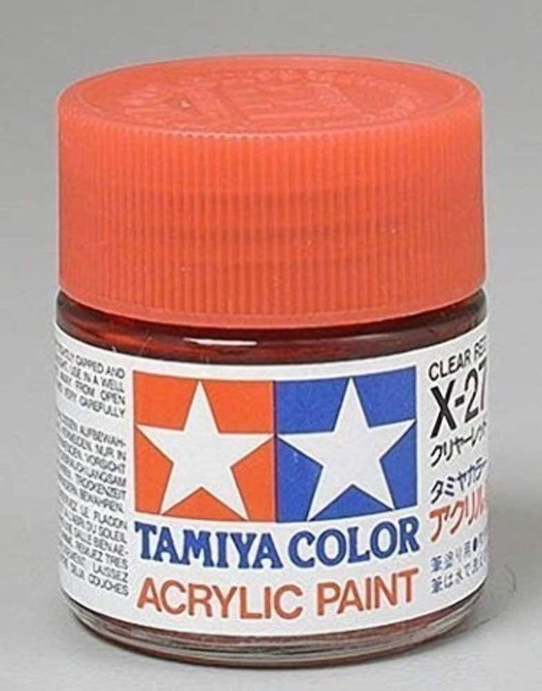 TAMIYA USA TAM81027 Acrylic X27 Gloss Clear Red C-2