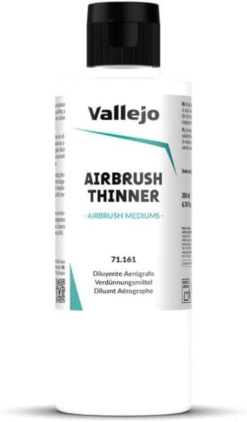 Vallejo – Airbrush Thinner for Acrylic Paints 200 Ml (6.76 Fl.Oz.)