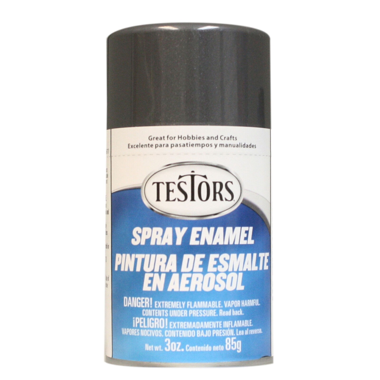 Testors Graphite Gray Metallic Enamel Spray Paint 3oz