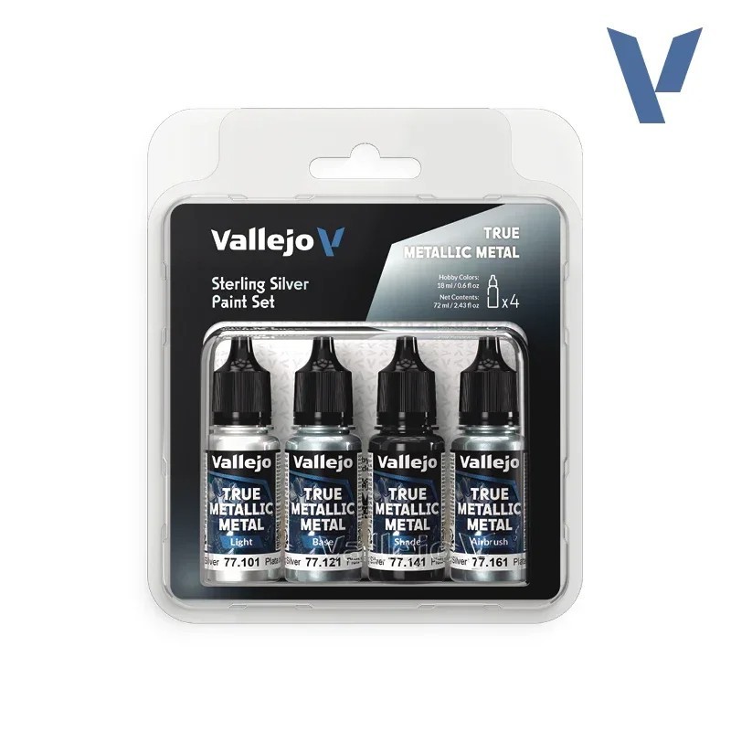Vallejo True Metallic Metal Color Set Acrylic Paint Series