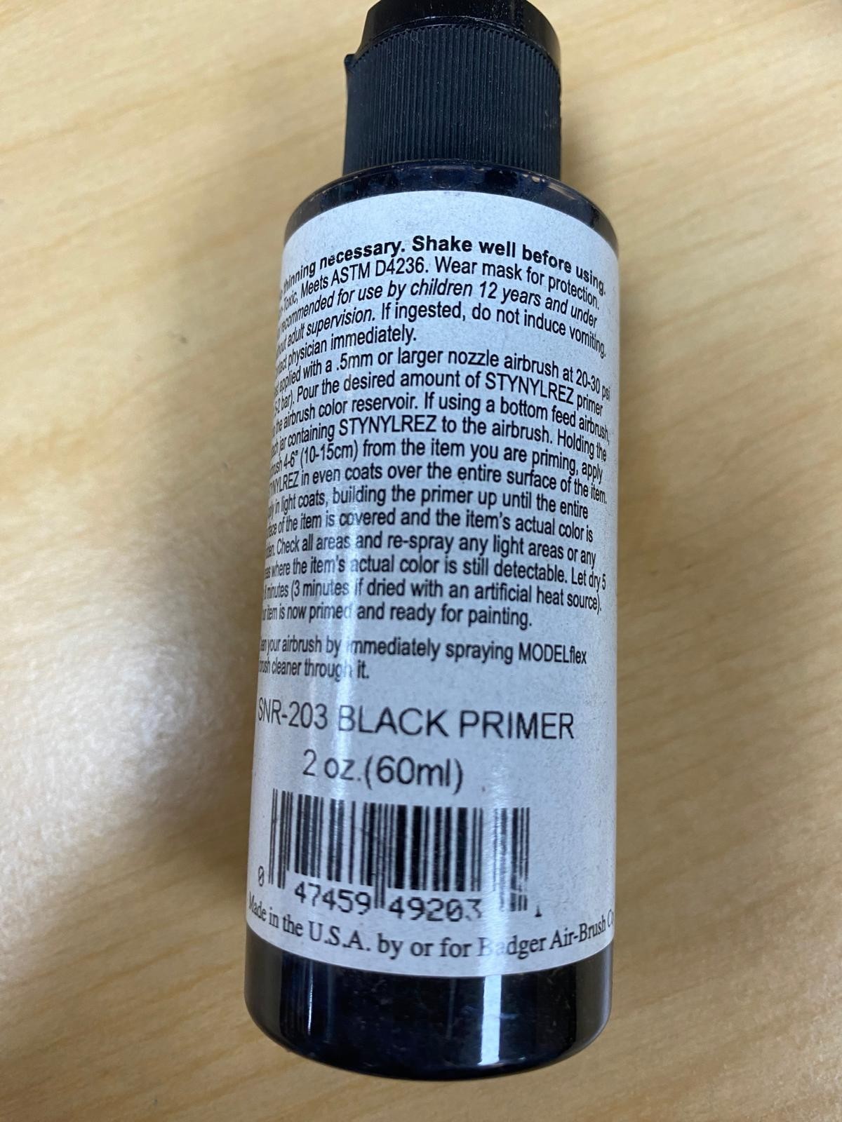 Stynylrez SNR-203 Black Primer 2oz