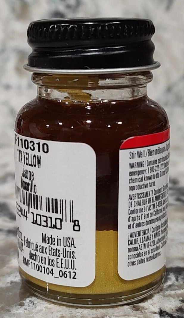 FLOQUIL RAILROAD COLORS MODEL PAINT – 1oz 1 OUNCE – TTX YELLOW