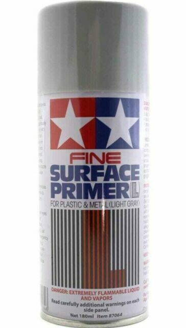 Tamiya 87064 Fine Surface Primer L Light Gray Spray Paint 180ml – US Fast Ship