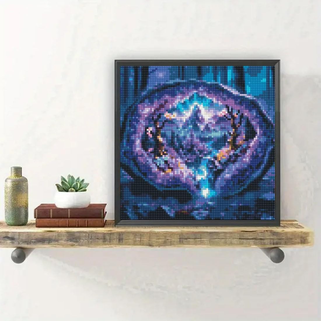SHICERNHJ Waterfall Diamond Painting 12×12 inches, Forest landscape