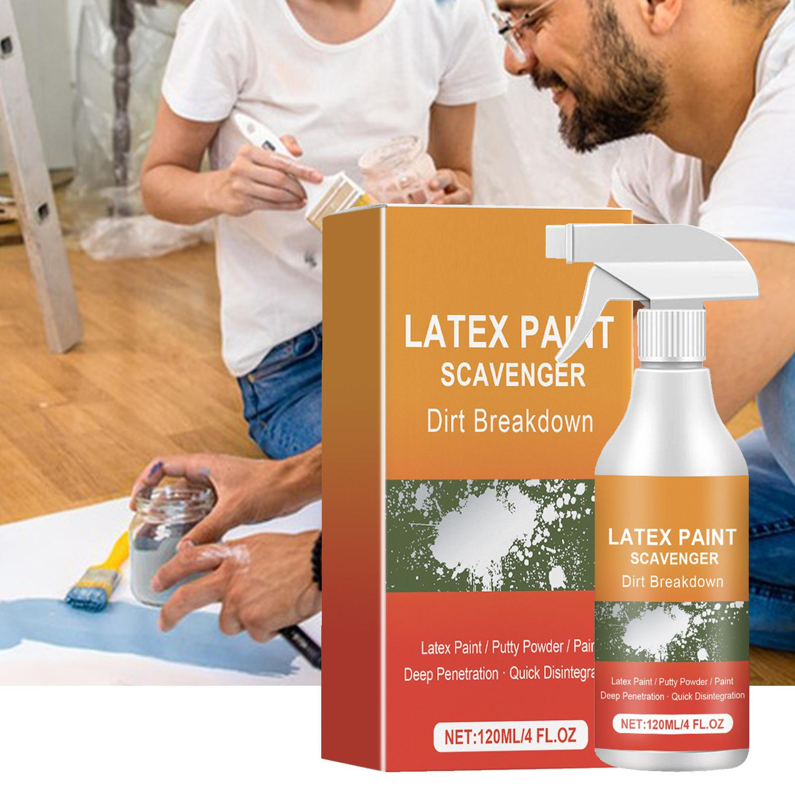 Latex Paint Remover For Wood Paint Stripper Putty Powder, Paint Coating Cleaner