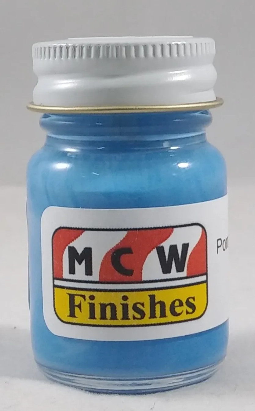 MCW Finishes 1403E Pontiac Engine Blue Pre-’66 Enamel Model Paint for Auto