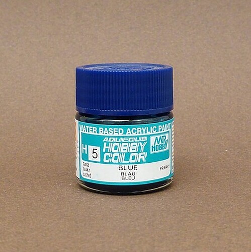 Gunze-Sangyo Aqueous Gloss Blue 10ml Bottle – Hobby and Plastic Model Acrylic
