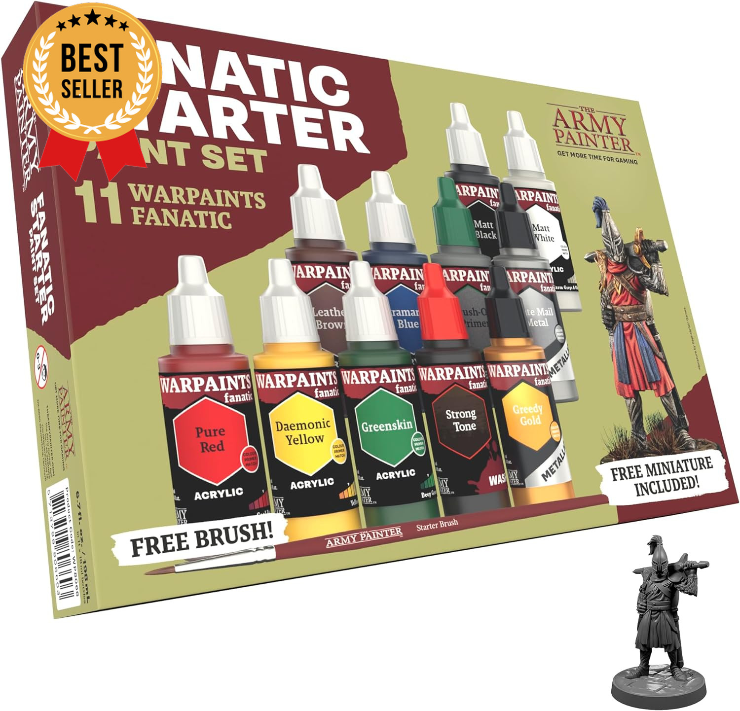 Warpaints Fanatic Starter Set 11x18ml Acrylic Paints Miniature D&D Kit