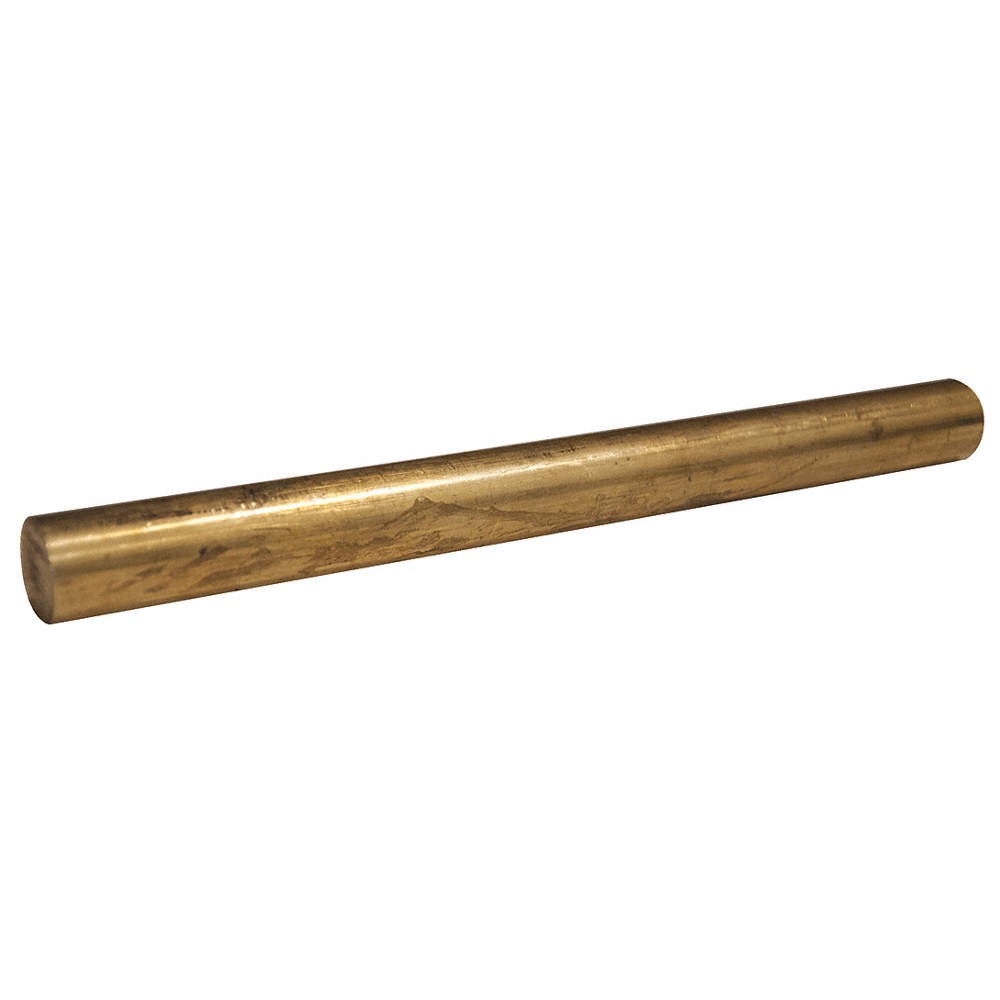 GRAINGER APPROVED BR360/2-12 Rod,Brass,360,2 Dia x 1 Ft L 2ABK2