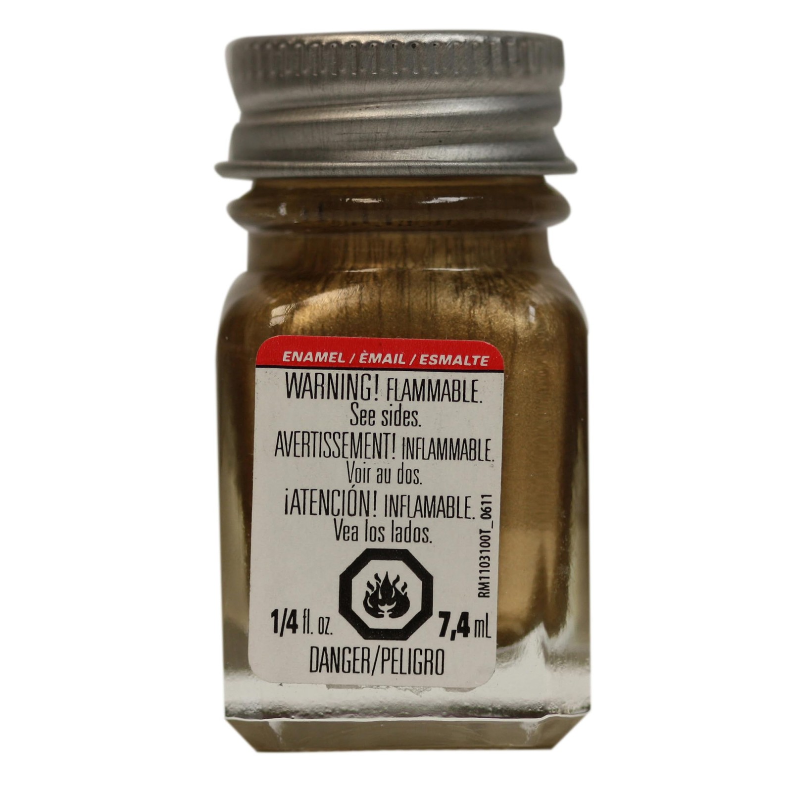 Enamel Paint Gold 1/4 oz Glass Bottle 1144TT