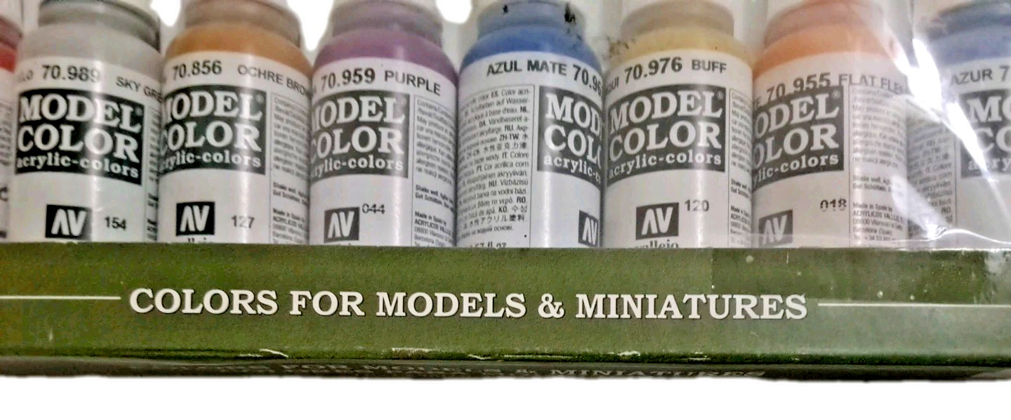 Vallejo 70140 Basic Colors USA Set of 14 (2 Missing) Acrylic Paint Open Unused
