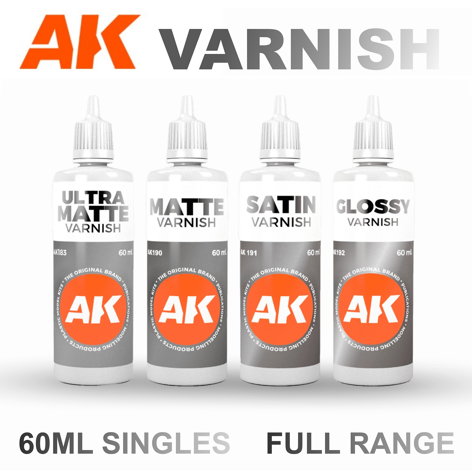 AK Interactive: Varnish Range – 60ml – * Top Quality * Acrylic