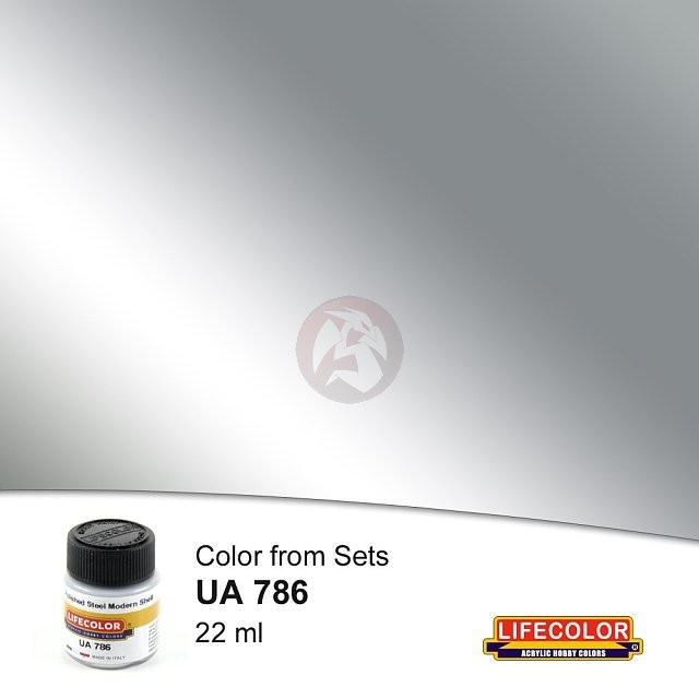 LifeColor Acrylic Paint Color Perfect Metal Polished Steel Modern Shell UA786